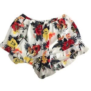 Peach Love California Boutique Summer Tropical Shorts Size Medium